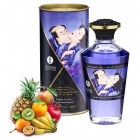 Разогревающее массажное масло Shunga Exotic Fruits c ароматом экзотических фруктов 100 мл