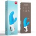 Вибратор с клиторальным стимулятором Fun Factory Miss Bi голубой