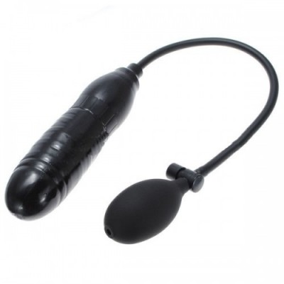 Черный фаллоимитатор с грушей Pump'N Play Dong 6.5