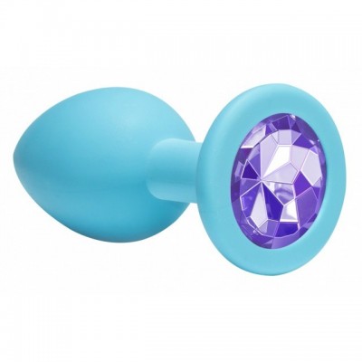 Анальная пробка Emotions Cutie Medium Turquoise light purple crystal Анальная пробка Emotions Cutie Medium Turquoise light purple crystal