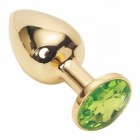 Анальное украшение Golden Plug Small лаймовый