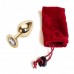 Стальная пробка Jewelry Plug Medium Gold кристалл Стальная пробка Jewelry Plug Medium Gold кристалл