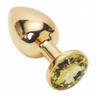 Анальное украшение Golden Plug Small жёлтый