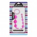 Розовые анальные бусы Jelly X-10