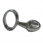 Серебристая анальная втулка серебристая Medium Luxury Metal Butt Plug