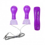 Помпы для сосков с вибрацией фиолетовые