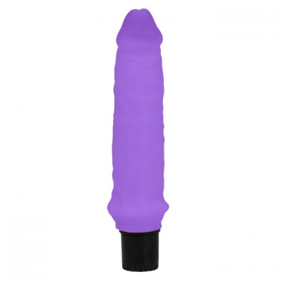 Фиолетовый вибратор Realistic Cock