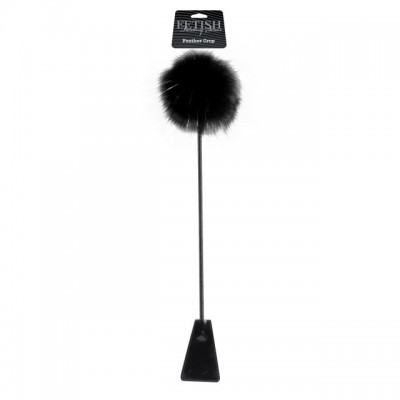 Стек Feather Crop с пуховкой на конце черный