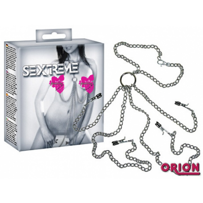 Женская уздечка с зажимами Sextreme