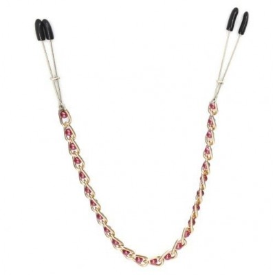 Длинные зажимы на соски Gold and Pink Длинные зажимы на соски Gold and Pink