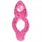Розовое силиконовое кольцо Silicone Love Ring