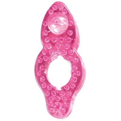 Розовое силиконовое кольцо Silicone Love Ring