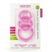 Набор их 3-х эрекционных колец Octagon Rings Pink