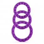 Набор их 3-х эрекционных колец Silicone Love Wheel Purple