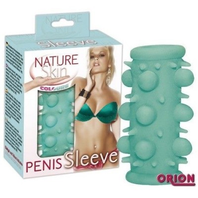 Насадка на пенис суперкожа Penis Sleeve бирюзовая Насадка на пенис суперкожа Penis Sleeve бирюзовая