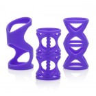 Насадки на пенис из силикона фиолетовые Lover's Cage Posh