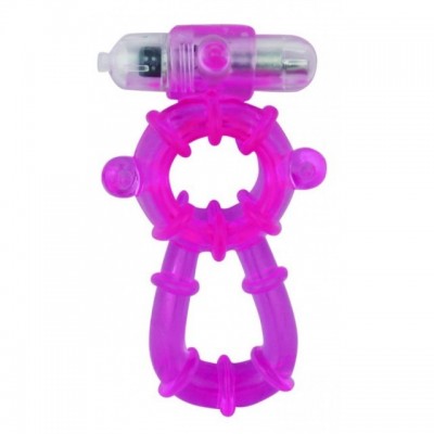 Виброкольцо фиолетовое Beefcake Dual Rings Vibe