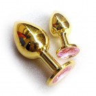 Анальное украшение Golden Plug Small нежно-розовый