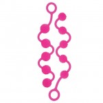 Анальные цепочки из силикона розовые Posh