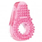 Розовое кольцо со стимулятором #3