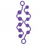 Анальные цепочки из силикона фиолетовые Posh