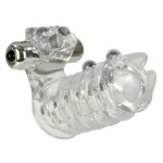 Вибро-насадка на пенис с бусинами Jaguar