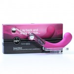 Стимулятор из силикона и стекла Comet из премиум-коллекции Key малиновый