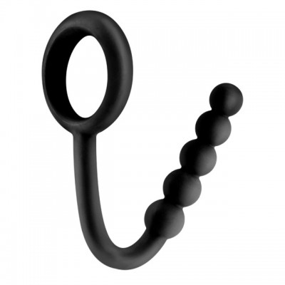 Анальная цепочка Ball Cinch With Anal Bead Black Анальная цепочка Ball Cinch With Anal Bead Black