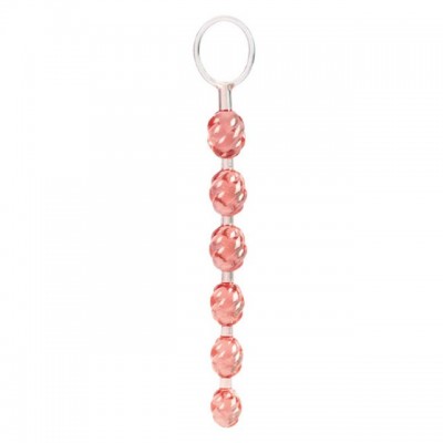 Анальная цепочка Swirl розового цвета