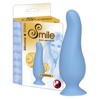 Smile Анальная втулка Hopper голубая