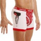 Мужские красно-белые боксеры Hustler Revolver L
