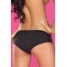 Черные трусики с кружевной резинкой Zisel S/M