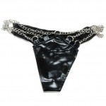 Виниловые трусики с цепочками