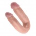 Двойной фаллоимитатор King Cock U-Shaped Medium Double Trouble Flesh