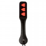 Пэдл черный с красными сердечками