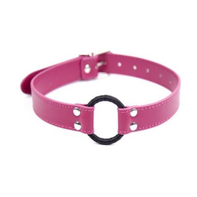 Кляп-кольцо на розовом ремешке