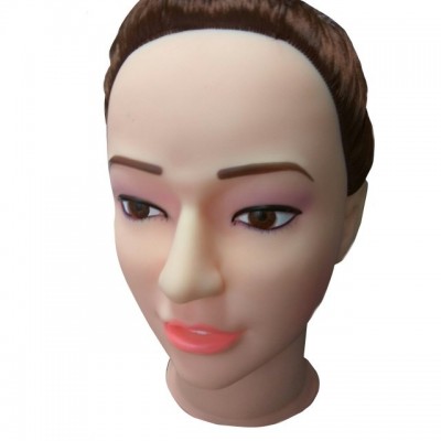 Кукла шатенка для секса с вибрацией 3D Face Love Doll