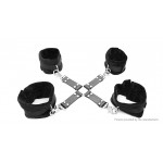 Бондажные наручники и понож на липучках