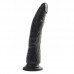 Фаллоимитатор на присоске Basix Rubber Works Slim 7" with Suction Cup Black Фаллоимитатор на присоске Basix Rubber Works Slim 7" with Suction Cup Black