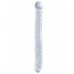 Двухсторонний фаллоимитатор Basix Rubber Works 12" Double Dong Clear