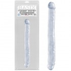 Двухсторонний фаллоимитатор Basix Rubber Works 12" Double Dong Clear