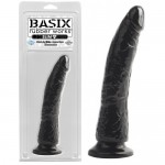 Фаллоимитатор на присоске Basix Rubber Works Slim 7" with Suction Cup Black