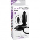 Анальная пробка расширяющаяся AFC Inflatable Silicone Plug Black