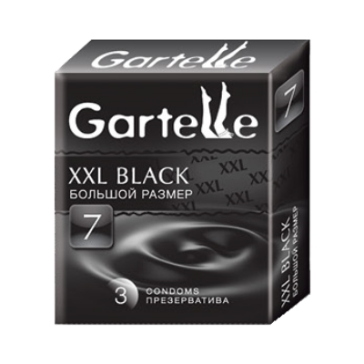 Презервативы Gartelle № 7 XXL Black Большой размер Презервативы Gartelle № 7 XXL Black Большой размер