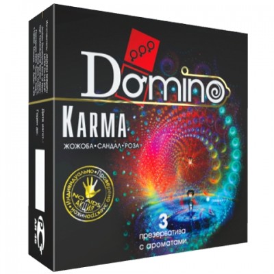 Презервативы ароматизированые Domino Karma 3 шт Презервативы ароматизированые Domino Karma 3 шт