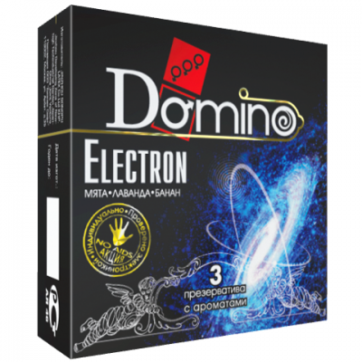 Презервативы ароматизированые Domino Electron 3 шт