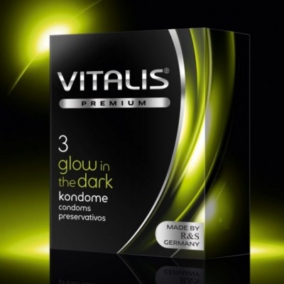 Презервативы Vitalis №3 Glow in the dark светящиеся в темноте Презервативы Vitalis №3 Glow in the dark светящиеся в темноте