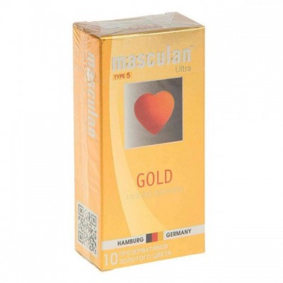 Презервативы Masculan Ultra Type 5 Gold золотые 10 шт