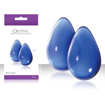 Голубые вагинальные шарики Crystal Kegel Eggs Голубые вагинальные шарики Crystal Kegel Eggs