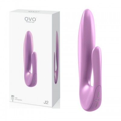 Вибратор Ovo J2 rabbit перезаряжаемый розовый Вибратор Ovo J2 rabbit перезаряжаемый розовый